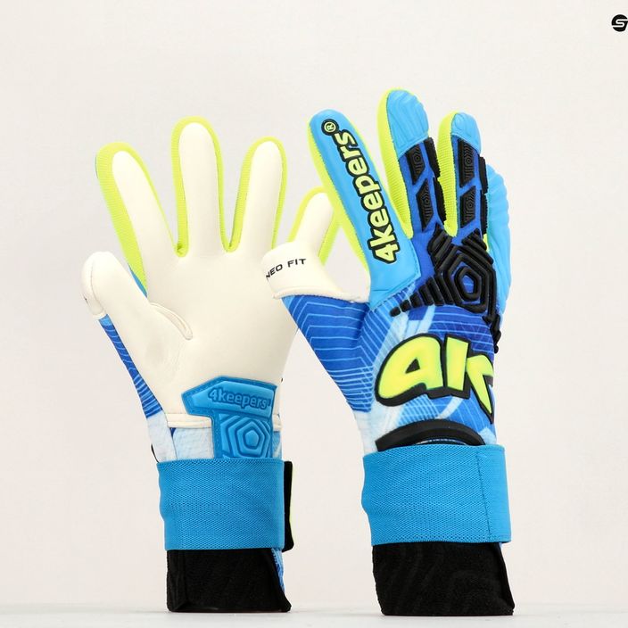 Children's goalkeeper gloves 4Keepers Neo Liga Nc Jr blue 9