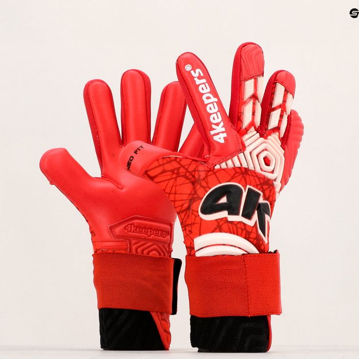 4Keepers Neo Rodeo Nc Jr children's goalkeeper gloves red 10