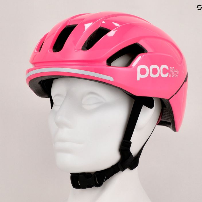 Children's bicycle helmet POC POCito Omne MIPS fluorescent pink 9
