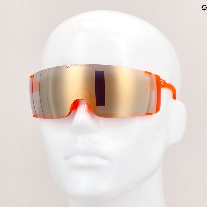 Bicycle goggles POC Propel fluorescent orange translucent/clarity road gold 12