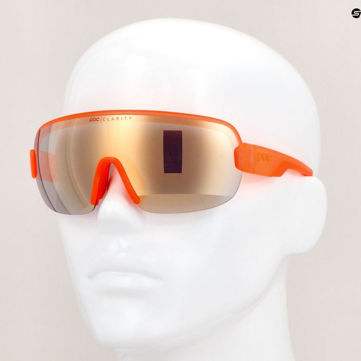 Bicycle goggles POC Aim fluorescent orange translucent/clarity road gold 6