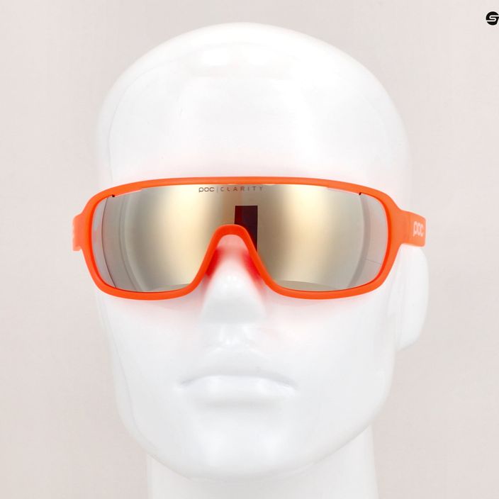 Bicycle goggles POC Do Blade fluorescent orange translucent/clarity road gold 6