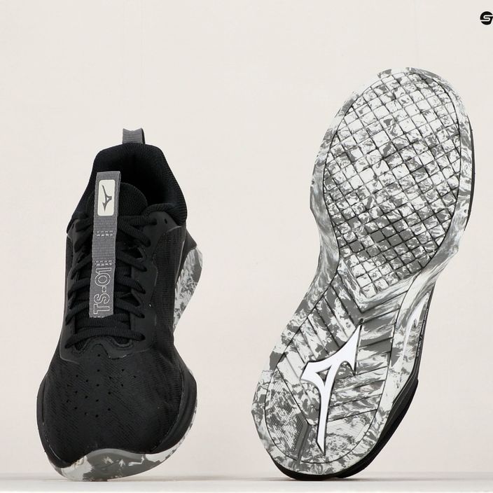 Men's running shoes Mizuno TS-01 Black/White/Quiet Shade 31GC220101 14