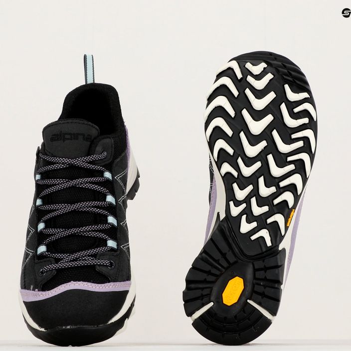 Women's trekking shoes Alpina Glacia lavander/black 16