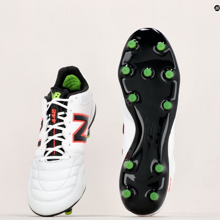 New Balance 442 V2 Pro FG men's football boots white and black MS41FWD2.D.095 17