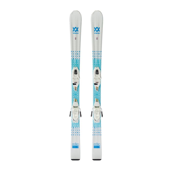 Children's downhill skis Völkl FLAIR Junior + 4.5 VMotion Jr. Lady white 121475/6162T1.VB