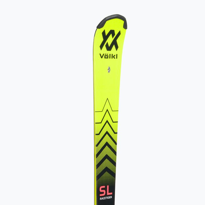 Children's downhill ski Völkl Racetiger JR Pro + 7.0 VMotion JR yellow/black 122467/6262T1.VA 8