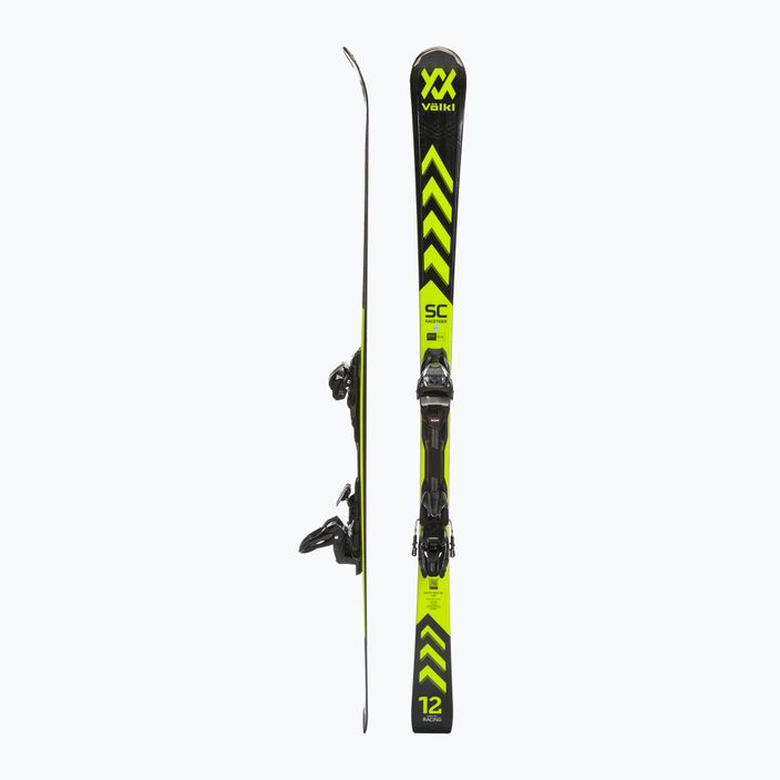 Völkl Racetiger SC Black + vMotion 10 GW black/yellow downhill skis 2