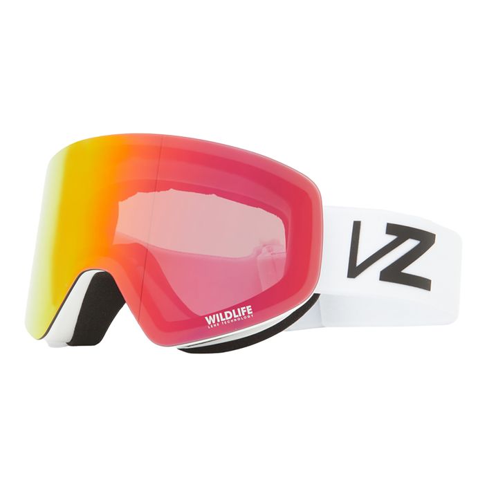 VonZipper Encore white gloss/wildlife fire chrome snowboard goggles AZYTG00114-WFC 6
