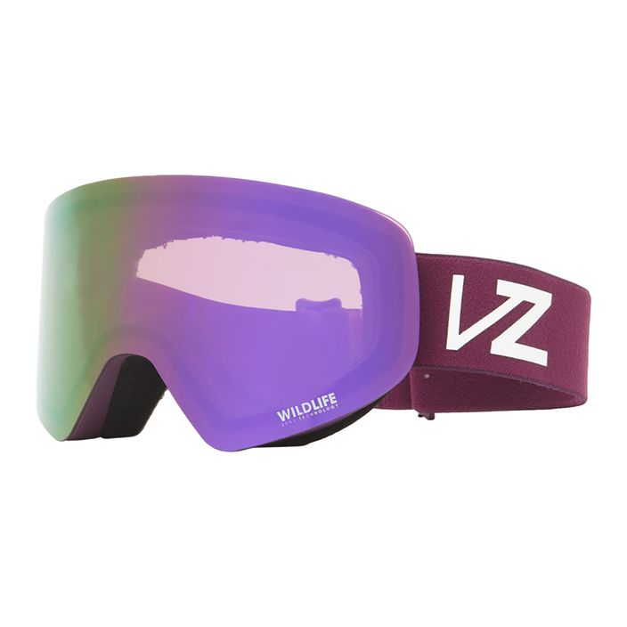 VonZipper Encore acai satin/wildlife cosmic chrome snowboard goggles AZYTG00114-XPPM 6