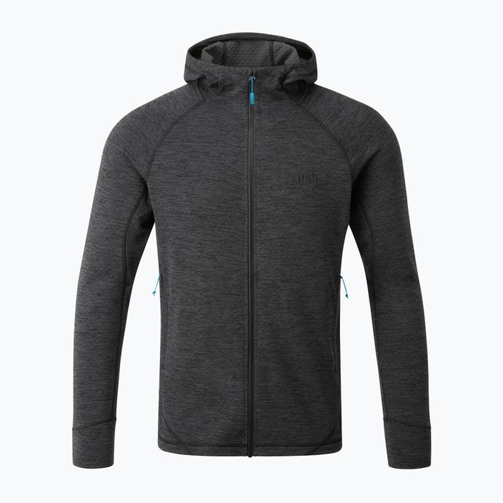 Men's Rab Nexus fleece hoodie black QFE-67-BL 2