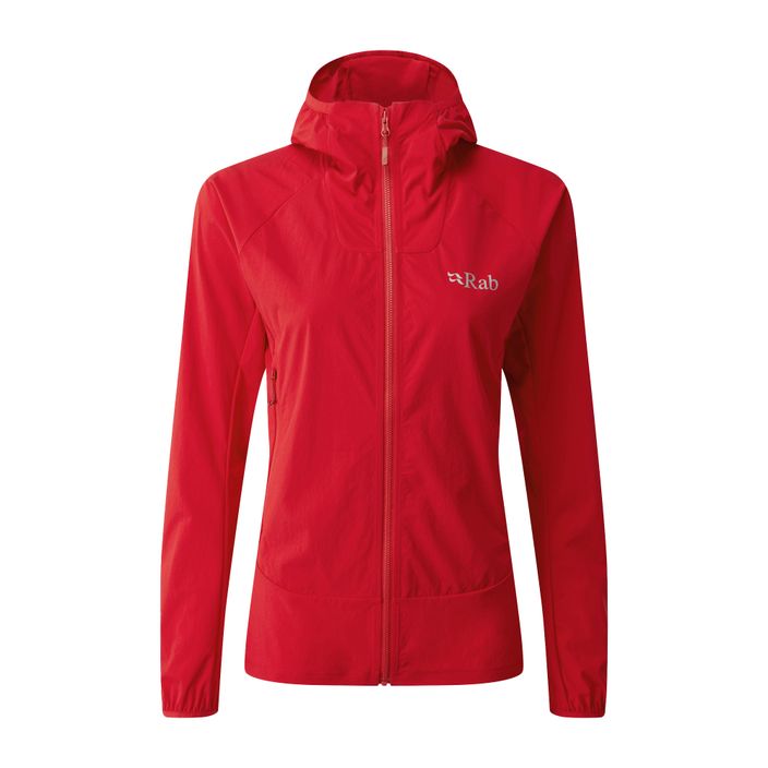 Women's softshell jacket Rab Borealis red QWS-39-RU-08