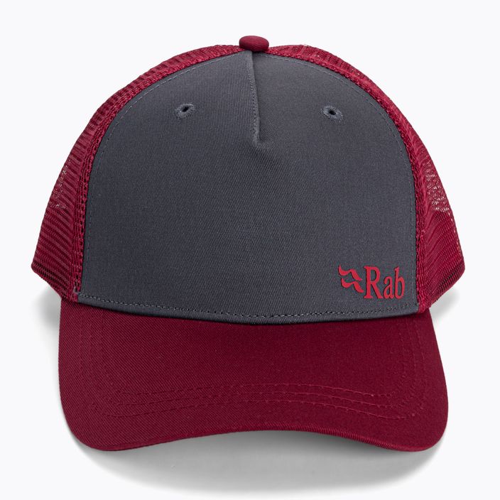 Rab Trucker Logo baseball cap red-grey QAB-06 4