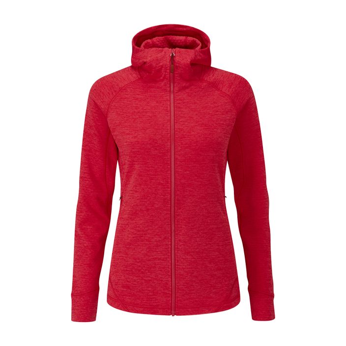 Rab Nexus women's fleece hoodie red QFE-69-RU 2