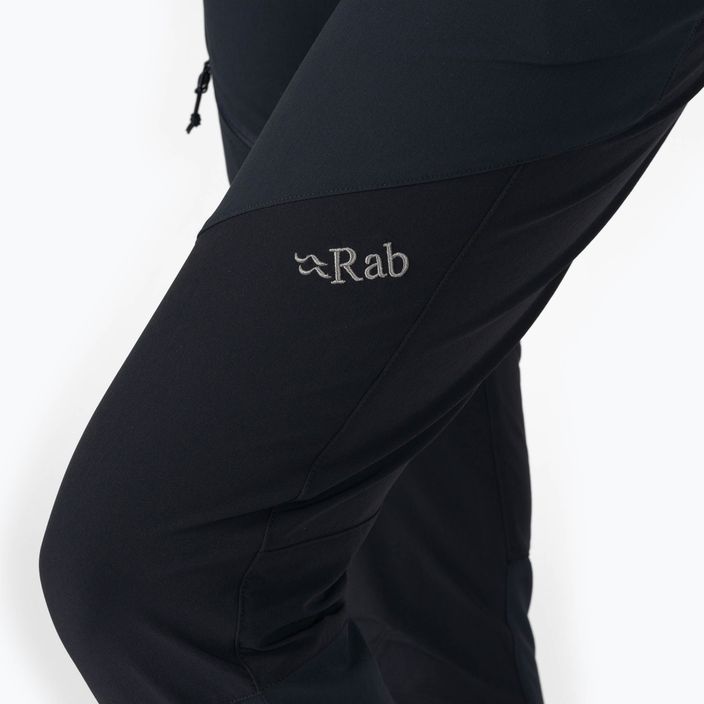 Women's softshell trousers Rab Torque Mountain black-grey QFU-41-BE-08 4