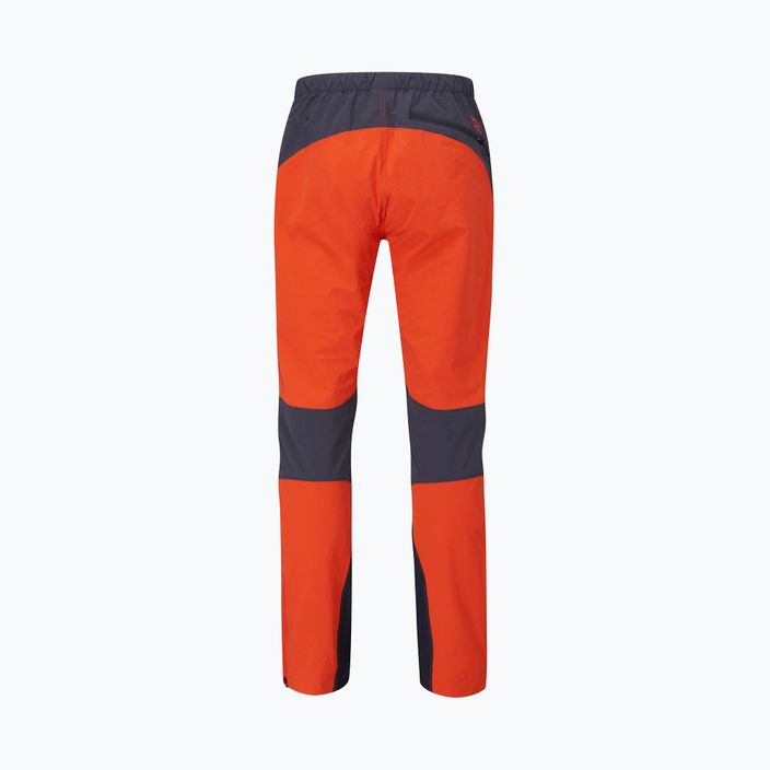 Men's trekking trousers Rab Torque orange/black QFU-69 4