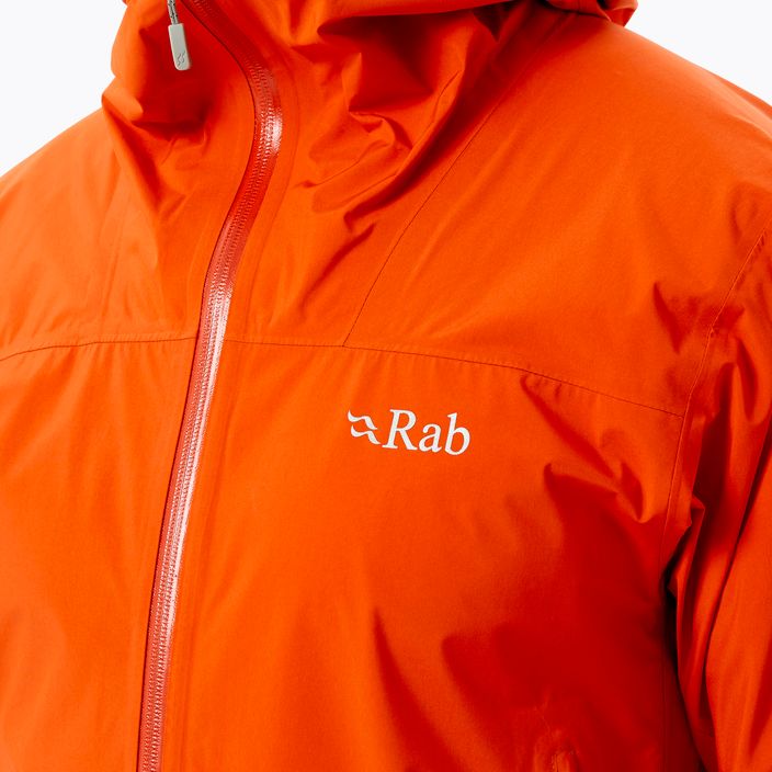 Rab Meridian men's membrane rain jacket orange QWG-44-FC 4