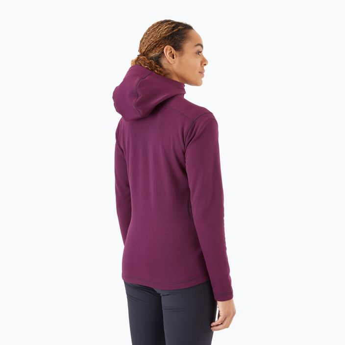Women's fleece hoodie Rab Geon Hoody purple QFE-94-EGG 2