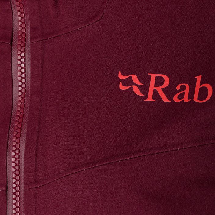 Rab Kinetic 2.0 women's rain jacket maroon QWG-75 6