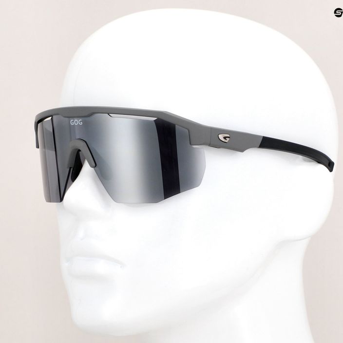 GOG cycling glasses Argo matt grey / black / silver mirror E506-1 13