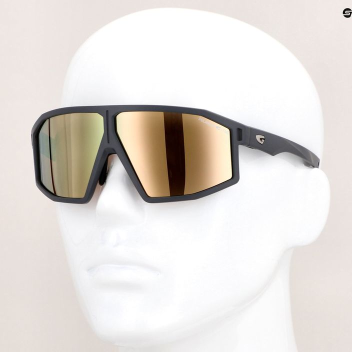 GOG cycling glasses Ares matt grey / black / polychromatic gold E513-2P 7