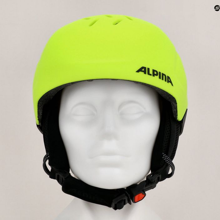 Children's ski helmets Alpina Pizi neon/yellow matt 10