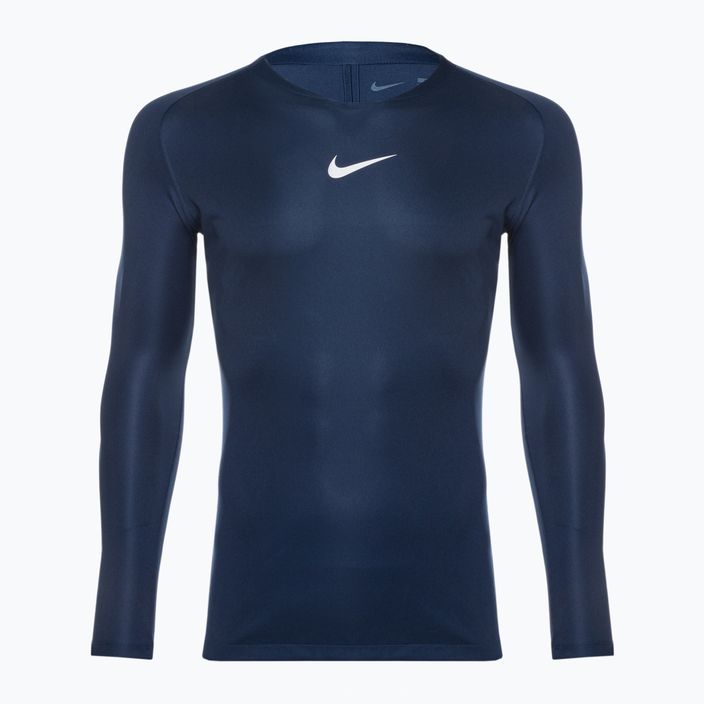 Men's Nike Dri-FIT Park First Layer LS midnight navy/white thermal longsleeve