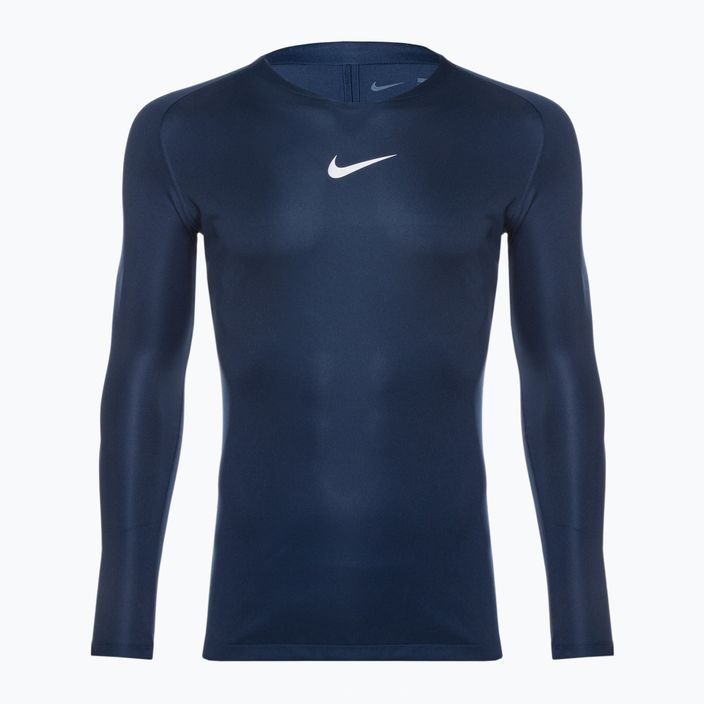 Men's Nike Dri-FIT Park First Layer LS midnight navy/white thermoactive longsleeve