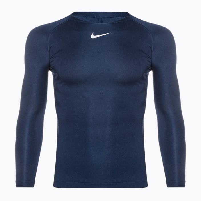 Women's Nike Dri-FIT Park First Layer LS midnight navy/white thermal longsleeve