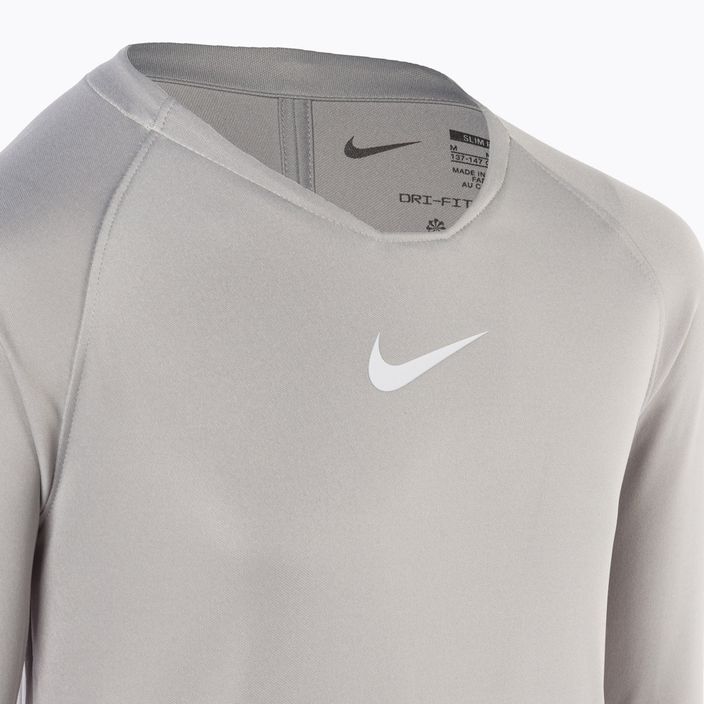 Nike Dri-FIT Park First Layer pewter grey/white children's thermoactive longsleeve 3