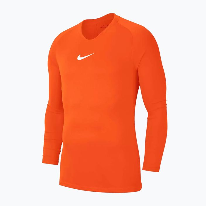 Nike Dri-FIT Park First Layer safety orange/white children's thermoactive longsleeve