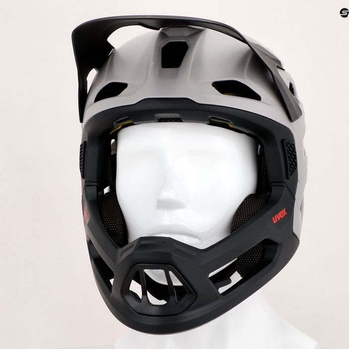 Bicycle helmet UVEX Revolt MIPS grey-red 41/0/063/04/15 14