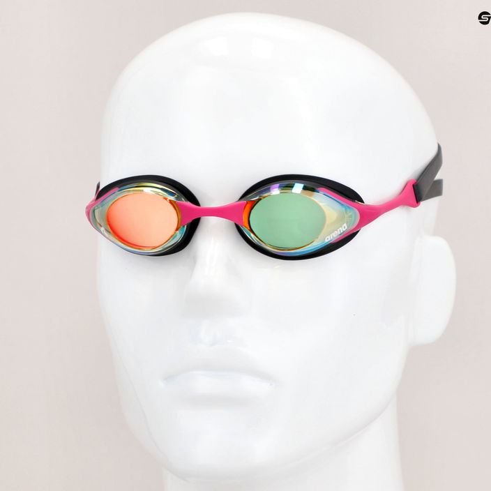 Arena swimming goggles Cobra Swipe Mirror yellow copper/pink 004196/390 15