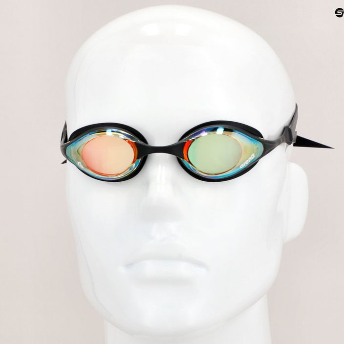 Arena swimming goggles Cobra Swipe Mirror yellow copper/black 004196/350 15