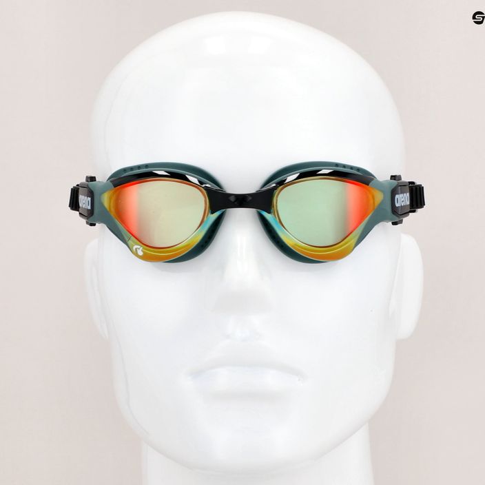Arena swimming goggles Cobra Tri Swipe Mirror yellow copper/army 002508/360 10