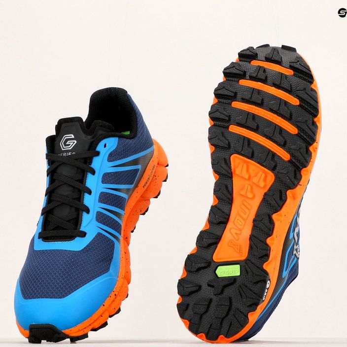 Men's running shoes Inov-8 Trailfly G 270 V2 blue-green 001065-BLNE-S-01 18