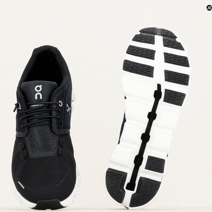 Women's running shoes On Cloud 5 black 5998904 10