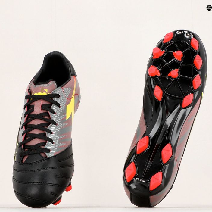 Men's Diadora Brasil Elite Veloce R LPU football boots black and red DD-101.179181-D0136-39 18
