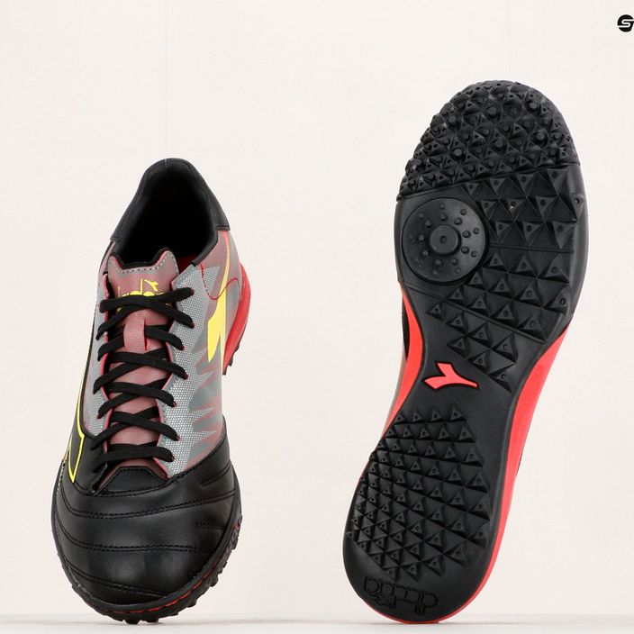 Men's Diadora Brasil Elite Veloce R TFR football boots black and red DD-101.179182-D0136-40 17