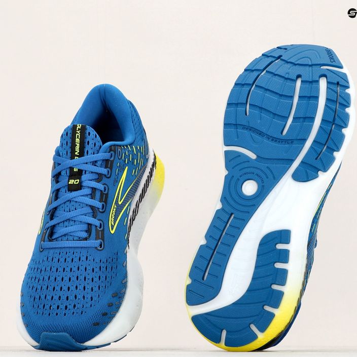 Men's running shoes Brooks Glycerin GTS 20 blue 1103831D482 17