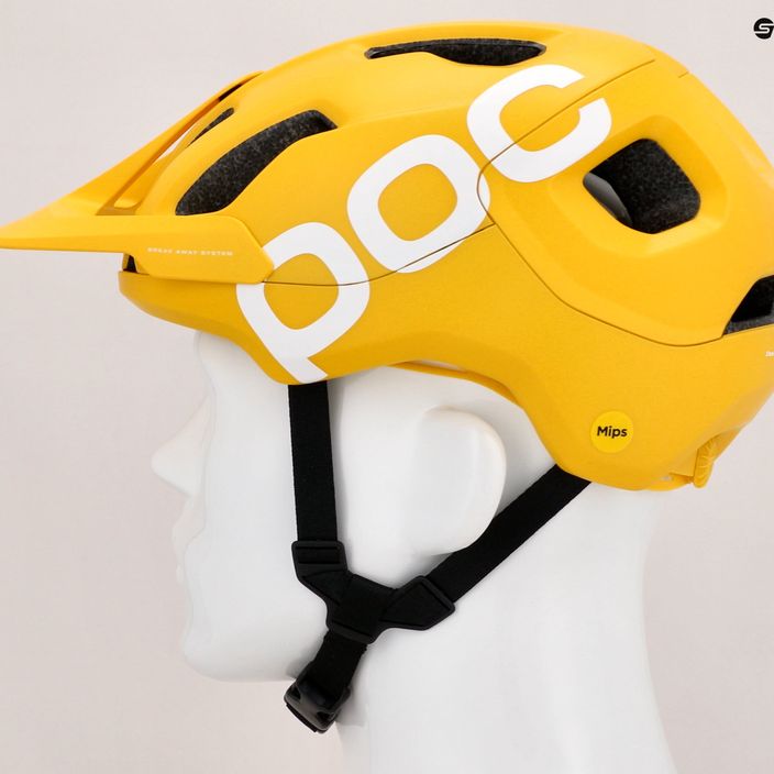 Bicycle helmet POC Axion Race MIPS aventurine yellow matt 8