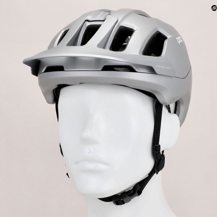 Bicycle helmet POC Axion Race MIPS uranium black/argentite silver matt 8