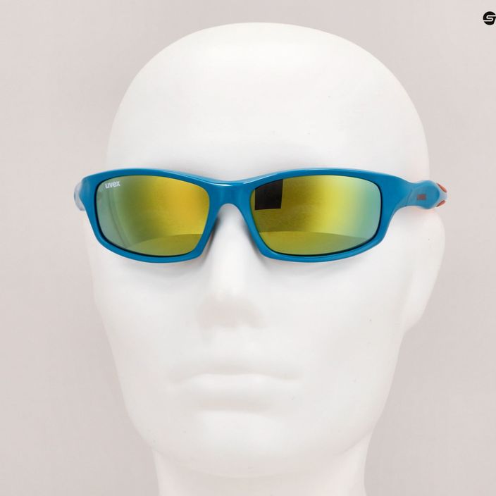 UVEX children's sunglasses Sportstyle blue orange/mirror pink 507 53/3/866/4316 11