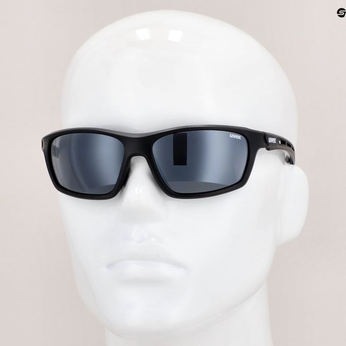 UVEX Sportstyle 229 black mat/litemirror silver sunglasses 53/2/068/2216 10