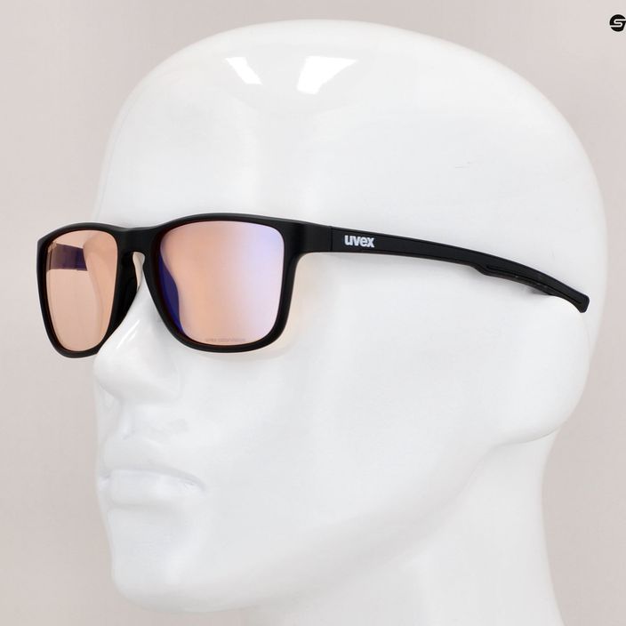 UVEX Retina Blue CV black mat/yellow sunglasses 53/3/020/2201 11