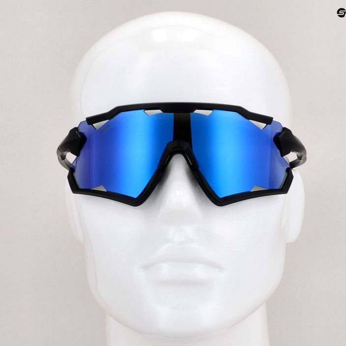 UVEX Sportstyle 228 black matt/mirror blue cycling goggles 53/2/067/2206 11