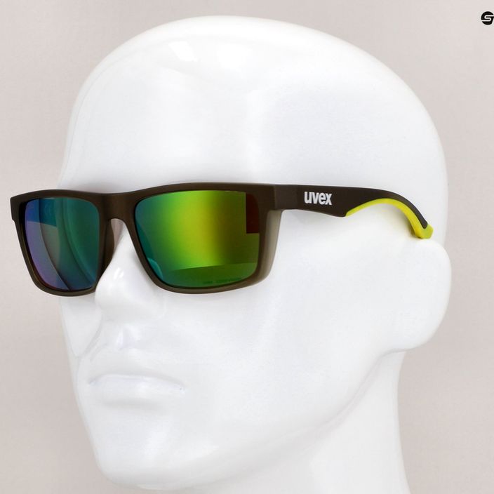 Uvex Lgl 50 CV olive matt/mirror green sunglasses 53/3/008/7795 11