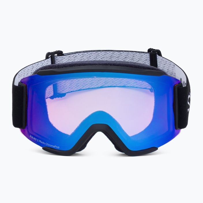 Smith Squad S black/chromapop photochromic rose flash ski goggles M00764 2