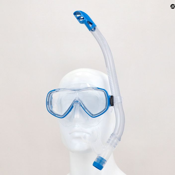Cressi Ondina children's snorkel kit + top clear blue DM1010132 13