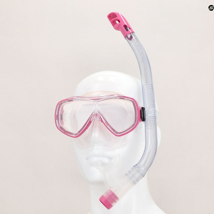 Cressi Ondina children's snorkel kit + top pink DM1010134 13